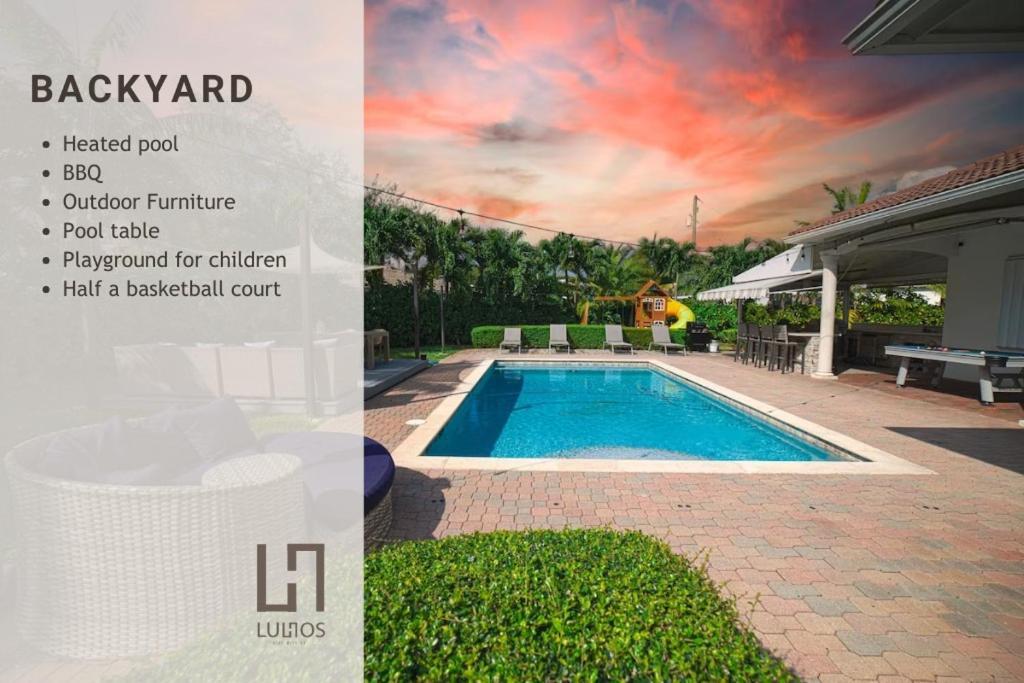 Miami 5Br Villa W Heated Pool, Games & Bbq L01 커틀러 베이 외부 사진